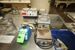 (6) Assorted Hot Plates and Stirrers by Thermolyne, Vortex Genie, Curtis Matheson and Other
