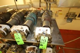 SPX/APV Size R1 Positive Displacement Pumps, S/N 1000002829735 and S/N 1000002836990 with 1-1/2