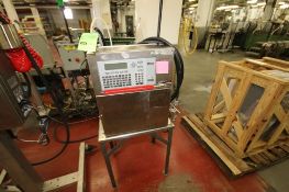 VideoJet Excel 178i Auto Flush Ink Jet Coder, S/N 011900012WD with Single Head and S/S Table