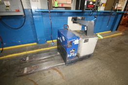 1991 Crown Aprox. 6,000 lb. Capacity 24 V Electric Ride-On Pallet Jack, Model 60PR-27-3, S/N