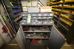 Cabinet with Assorted Keyway Inventory, Pullers and Hydraulic Jacks