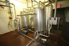 2-Tank Brine Make-Up System includes: (2) Aprox. 300 Gal. (Aprox. 59