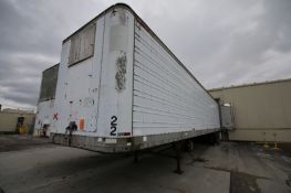 1989 Great Dane 48 ft. Tandem Axle Trailer, VIN #1GRGA9624DB113605 (Unit #22) (NOTE: SOLD WITHOUT