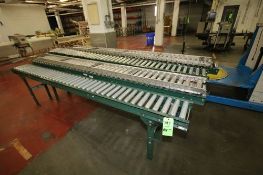 (6) Sections Skate Conveyor - Each Section Aprox. 10 ft. L x 9-1/2