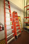 Werner, Louisville and Bauer 5 ft., 8 ft. and 10 ft. A-Frame Fiberglass Ladders