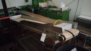(2) Sections S/S Power Belt Conveyor 8'3