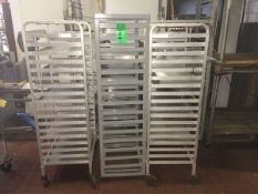 (3) Bakery Racks On Casters