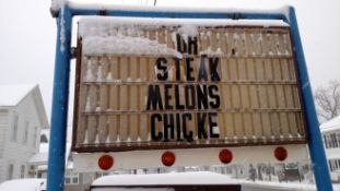 4' Illuminated Sign, 4 Lamps, 4 Lines