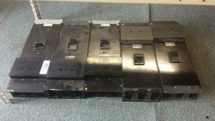 (5)FPE Fusematic Circuit Breakers (2) FPE XM XM633150 (3) FPE XKL(2) I-T-E Type ET 800 Amp “LM”