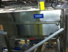 S/S Product Hopper, 3-1/2' Square, V-Shaped Bottom (Located in San Diego)***DOSA***
