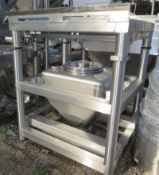 Tote Inc 10 CFT Bin.  75 Gallon Capacity, Stainless Steel.  32