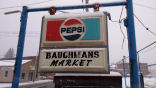 Pepsi 4 Lamp 4' Sign