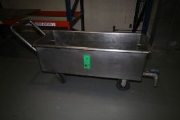 S. Blickman Inc. S/S Portable Wash Trough, S/N ER2076, 60