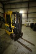Hyster Aprox. 4,450 lb. Electric Forklift, M/N E50XM2-33, S/N F108V26265Z, 4-Stage Mast, Side Shift,