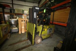 Clark Aprox. 3,500 Electric Forklift, M/N ECS25, S/N E357-0186-8972FB, 3-Stage Mast, Side Shift,(