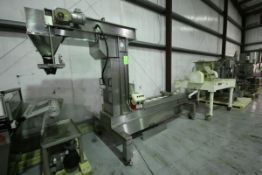 PPI Technologies Global S/S Tray Hopper Incline Conveyor Pouch/Tray Filler with Aprox. 10