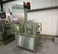 Osgood 8-Station Cup Filler, Model 1001-D, S/N 03-461, Set-Up for 6