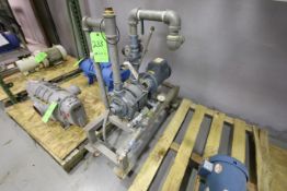 Robuschi Portable Vacuum Pump, Type RVA-3-TM-USA, S/N 9409879, Carbon Steel with Baldor 2 hp Motor