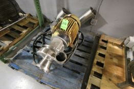 Tri-Clover Type Aprox. 20 hp Centrifugal Pump with 6