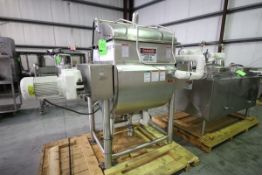APV Crepaco Blender, S/N G-5090 with Aprox. 20 Cubic Ft., Jacketed Trough, Dual Wing Mixing Blade, 5