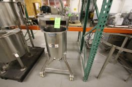 Walker 12 Gal. S/S Tank, S/N NL9243 with 316L S/S (NOTE: Missing Lids and Agitator)