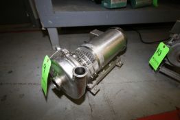Tri-Clover Type 1-1/2 hp Centrifugal Pump with 2