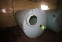 Aprox. 1,500 Gal. Poly Tank with Associated S/S Fittings, Dimensions: 101