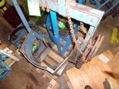 Morse Barrel Clamp/Dumper for Chain Hoist (LOCATED IN IOWA, RIGGING INCLUDED WITH SALE PRICE)***