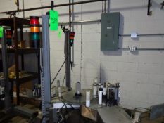 Markem Portable Labeler, Model CIM 300, Patented #2248051 0476447 with Label Applicator, Mounted