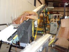 2012 Hytrol Aprox. 14 ft. L Inclined Power Belt Conveyor, with 6