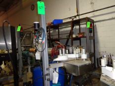 2005 Markem Portable Labeler, Type 300 L/H, S/N 05C3D4049 with Label Applicator, Mounted on Stand,