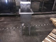 Stainless Steel Sink with Hot/Cold faucets approximately 12