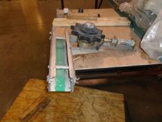 Stainless Steel Air Operated Indexing Wheel with a small section of SS conveyor (LOCATED IN IOWA,