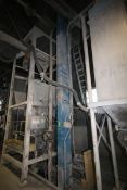 Universal Aprox. 30 ft. H Bucket Elevator Conveyor System, Model B3-75 with Aprox. 34' L x 10