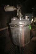 Desco Aprox. 60 Gal. Jacketed Mix Tank, Model LMC1278, S/N 6448, Pressurized Lid, 40 PSI Design