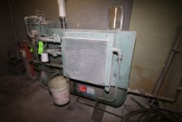 Gardner Denver 20 hp Screw Air Compressor, Model EBEREC, S/N M33376, Mounted on Horizontal Air