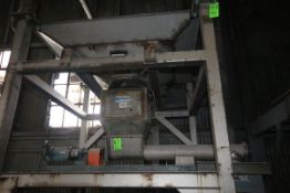 Young Bulk Bag Access Hopper with Auger System, S/N BD0822 with 1.5 hp Motor, 1725 RPM, Aprox. 69
