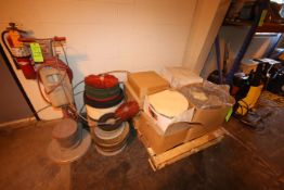 Clarke Floor Polisher, Model C-2000 with Pallet of Brushes and Pads