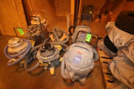 (7) Assorted Portable Shop Vacs
