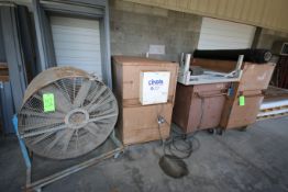 (4) Pcs. - (3) Gang Boxes and (1) Industrial Fan