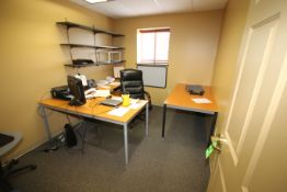 Contents of Office with Desk, Table, (2) Chairs (NOTE: Computer and Telephone Not Included) (**1-