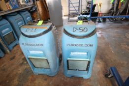 Dri-Eaz Drizair LGR2000 Low Grain Refrigerant Dehumidifiers, Model F232, S/N 05522, S/N 02059, S/N
