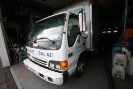 2003 Chevy Isuzu W3500 Service Box Truck, VIN #J8BB4B184337010695 with Isuzu Turbo Cooled Diesel