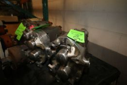 WCB Positive Displacement Pump Heads, M/N 30, S/N 10750SS and 106577, with 1 1/2
