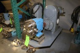 Waukesha 3 HP Portable Positive Displacement Pump, Model 034, S/N 128791 with 1-1/2