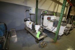 Waukesha 1.5 HP Positive Displacement Pump, M/N 15, S/N 21252SS with 1-1/2