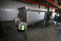 AMFEC Ribbon Blender, Model 510, S/N 950368, Leeson 10 / 7.5 HP, 1760 / 1450 RPM Agitator Motor,