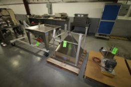 Hapman Helix Screw Conveyor System, with S/S Funnel, M/N SS300, S/N X03986, S/S Portable Base