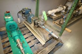 Moyno 1 HP Progressive Cavity Pump, Type SSF, S/N AS422866, with SEW Motor, Mounted on S/S Skid