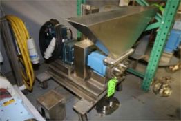 WCB 2 HP Positive Displacement Pump with S/S Insertion Funnel, Size 34, S/N 3980 SS, Funnel
